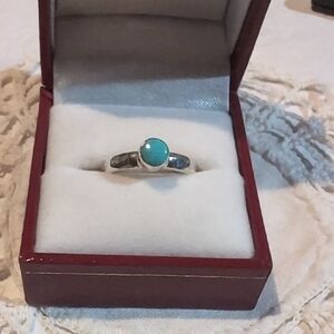 Sterling Band Turquoise Ring